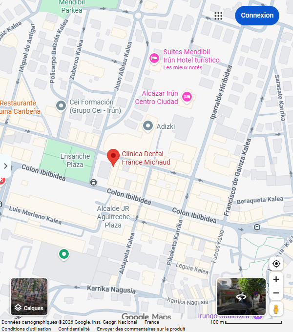Google Maps — Clínica Dental France Michaud, Irún